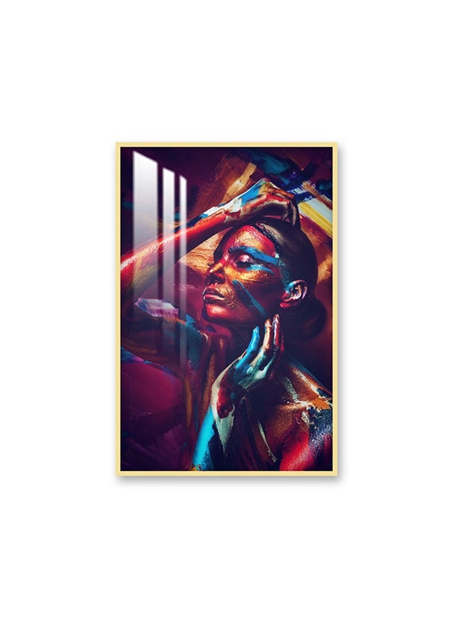 Marktna Decorative Wall Art Painting 120X80Cm With An Abstract Design Black Frame And A Transparent Acrylic Layer 0.5Kg  - Image 2