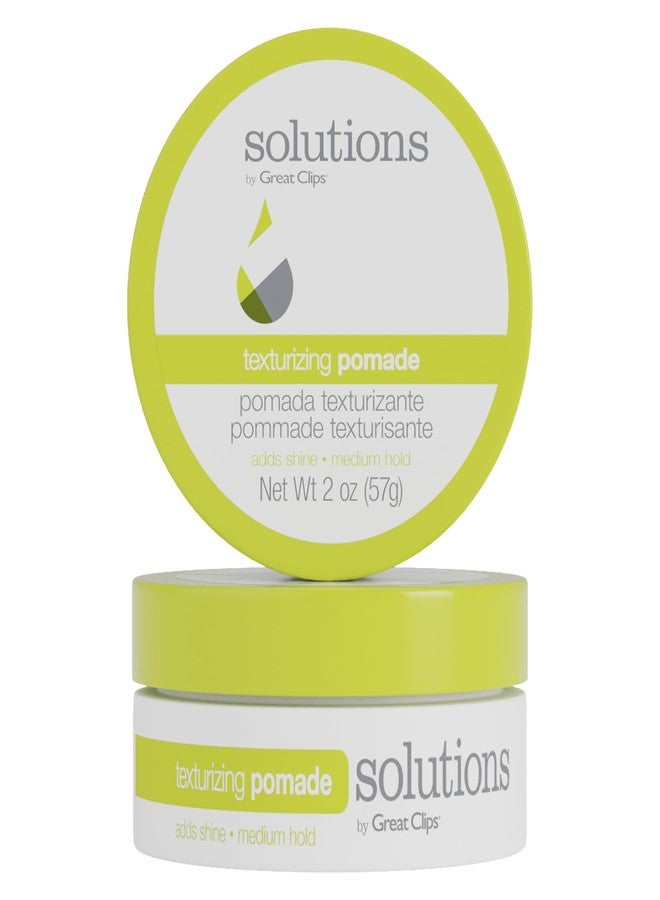 جريت كليبس كريم تصفيف الشعر GREAT CLIPS Solutions Texturizing Pomade، 2 أونصة | مُساعد تصفيف الشعر بثبات خفيف إلى متوسط | يُضفي لمعانًا طبيعيًا - Image 1