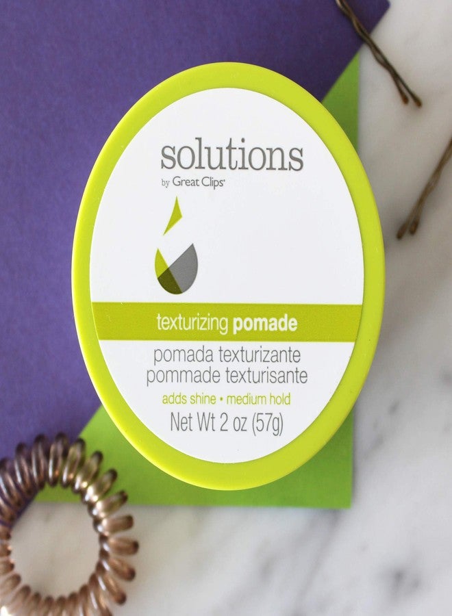 جريت كليبس كريم تصفيف الشعر GREAT CLIPS Solutions Texturizing Pomade، 2 أونصة | مُساعد تصفيف الشعر بثبات خفيف إلى متوسط | يُضفي لمعانًا طبيعيًا - Image 3