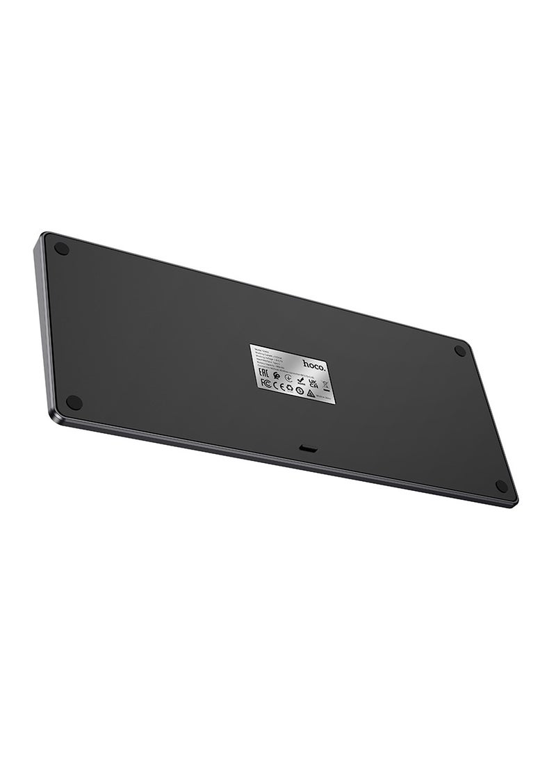 hoco. - hoco GM32 Wisdom Wireless Dual-Mode Keyboard (English Version) – 2.4G + Bluetooth 5.0, 50-Hour Usage, Compact Design - Image 1