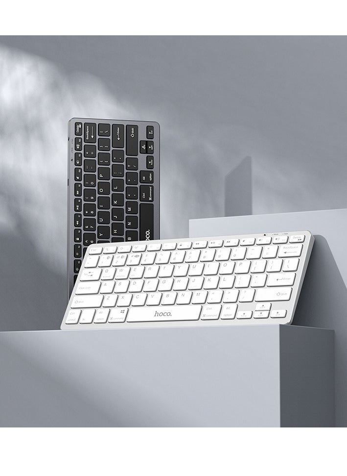 hoco. - hoco GM32 Wisdom Wireless Dual-Mode Keyboard (English Version) – 2.4G + Bluetooth 5.0, 50-Hour Usage, Compact Design - Image 1
