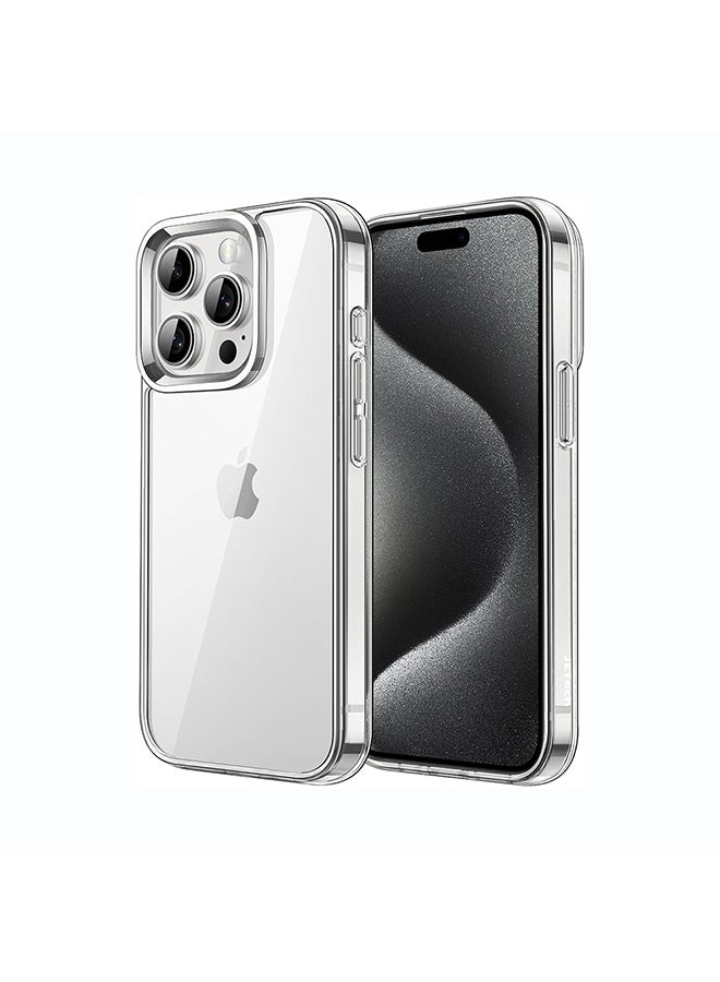 O Ozone Clear Hard Back Compatible With iPhone 15 Pro | Transparent Shockproof Protective Cover | Slim Hybrid PC + TPU Phone Case | Anti-Yellow, Scratch Resistant - Image 1