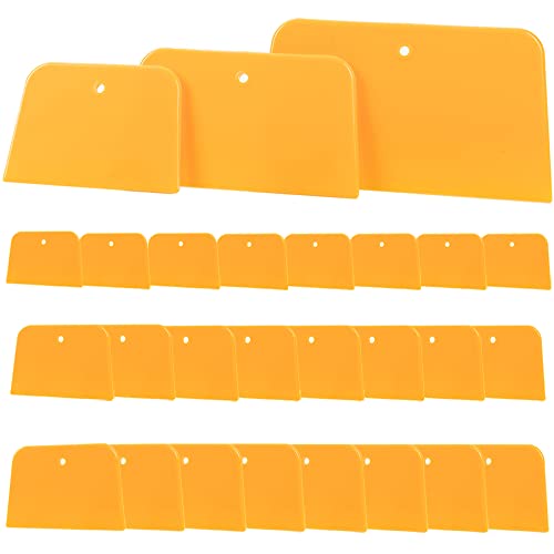 TINSKY Body Filler Spreaders, 27PCS 4, 5, & 6 Inch Automotive Body Fillers Hard Plastic Spreaders Auto Body Spreader for Applying Fillers, Putties, Glazes or Caulking Agents Car Body Maintenance - Image 1