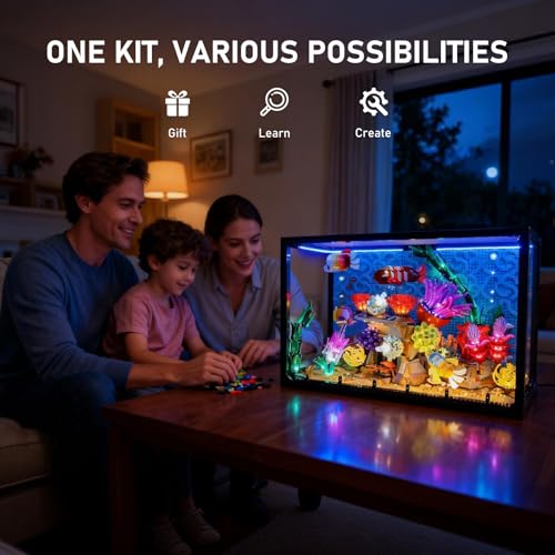 BRIKSMAX 20 Light Kit for LegoTropical Aquarium Innovative Led Lighting Compatible with Lego Icons 10366 Not Included Model Set - Image 3