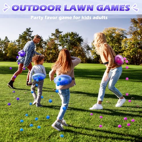 Skirfy Outdoor Party Games for Kids Adults, Translucent 3 Pack Shaking Ball Toy with 60 Balls, Birthday Outdoor Indoor Toys, Family Carnival Birthday Carvinal Game for Boy Girl Age 4-12 - Image 3