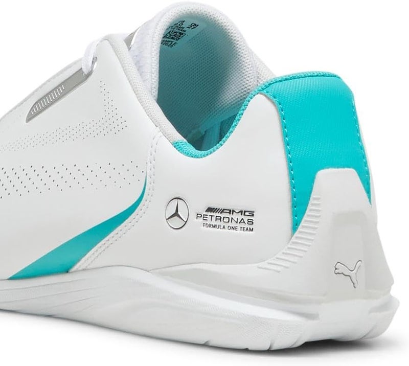 PUMA Men's Mercedes AMG Petronas F1 Cdrift Cat Decima 2.0 Sneaker, White-Sheen Green - Image 3