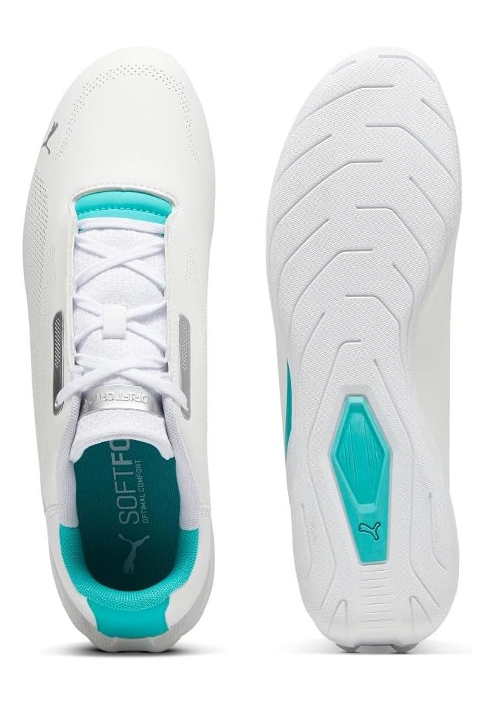 PUMA Men's Mercedes AMG Petronas F1 Cdrift Cat Decima 2.0 Sneaker, White-Sheen Green - Image 4