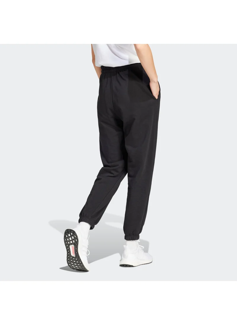 اديداس Essentials Small Logo French Terry Cuffed Joggers