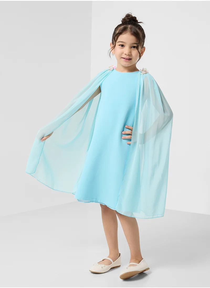 Little Golden Apple Little Slit Sleeves Dress
