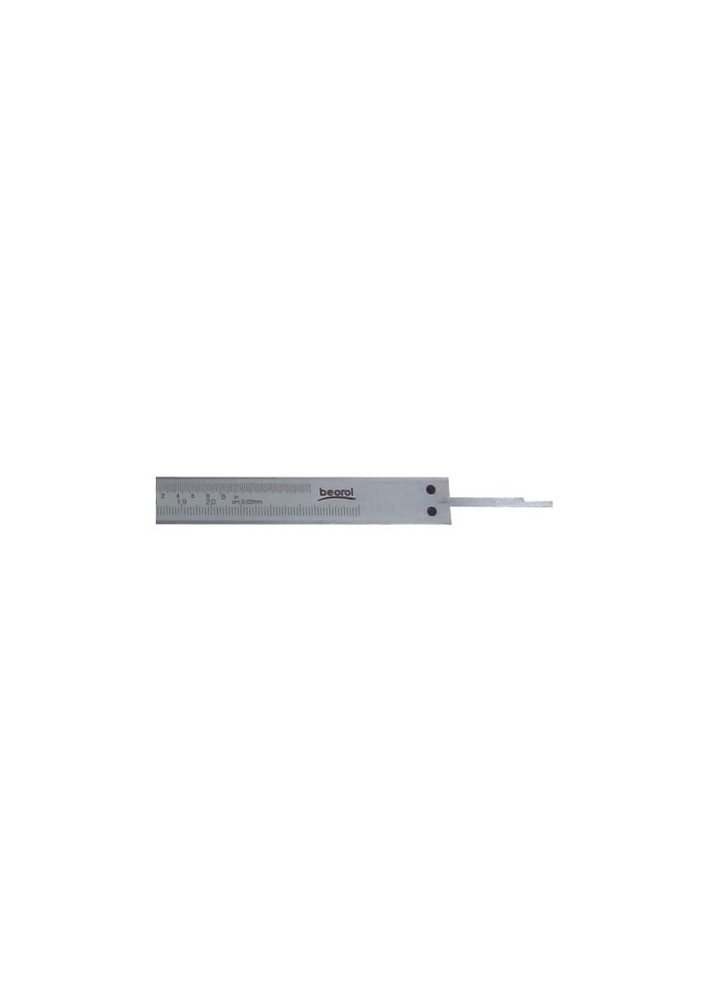 بيورول Beorol Professional Vernier Caliper 8 Inch ، ستانلس ستيل ، بوصة / متري ، قياسات داخلية وخارجية وعمق وخطوة  - Image 2