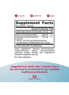 jarrow formulas Dim + Cdg 30 Veggie Capsules Dietary Supplement Supports Hormonal Regulation + Estrogen & Testosterone Balance In Men & Women 30 Servings (Packaging May Vary)  - Image 5