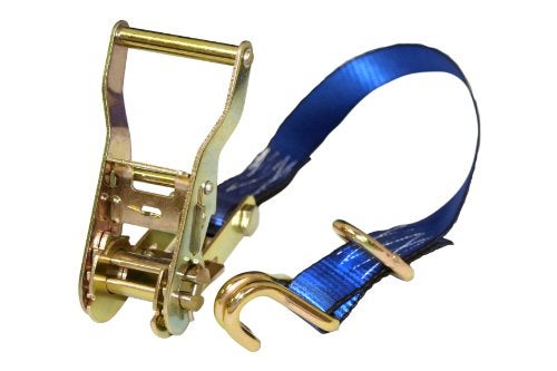 Everest Premium Ratchet Tie Down – 1 PK – 1 IN – 16 FT – 1000 LBS Working Load – 3000 LBS Break Strength – Cambuckle Alternative – Cargo Straps Perfect for Moving Appliances, Lawn Equipment and Motorcycles - Image 2