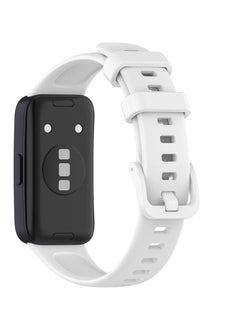 Generic Soft Honor Band 6 Silicone Strap for Honor 6 Monochrome Replacement Mesh Soft Sports - White  - Image 2