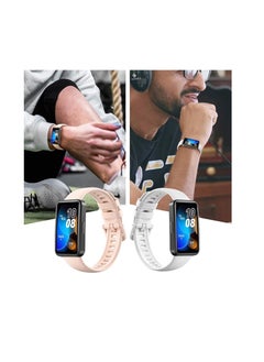 Generic Soft Honor Band 6 Silicone Strap for Honor 6 Monochrome Replacement Mesh Soft Sports - White  - Image 4
