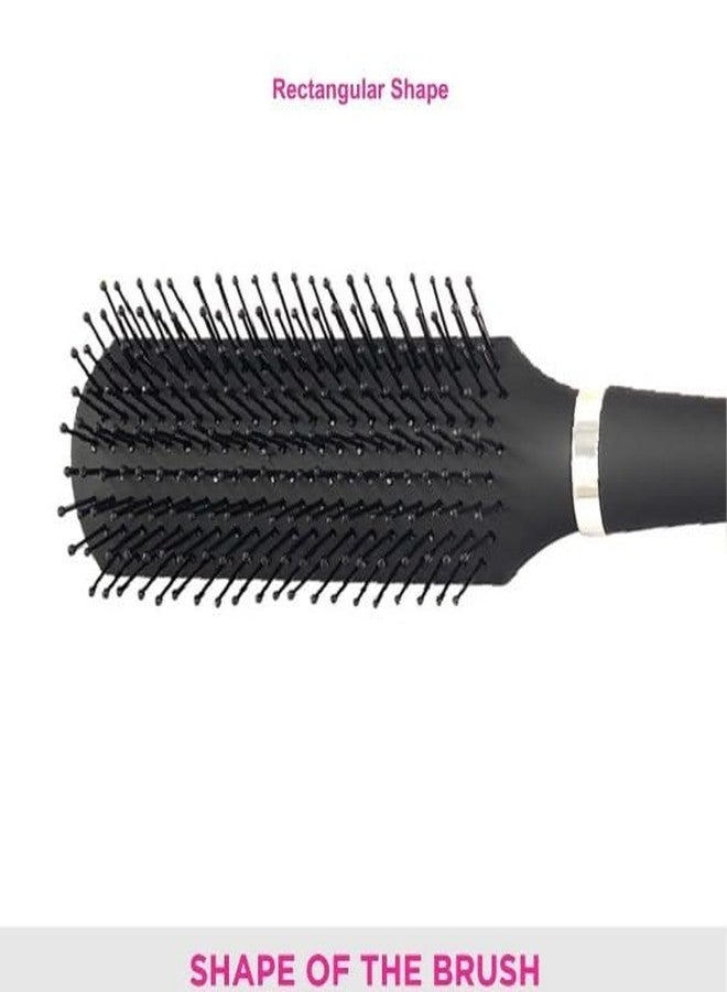 Evaluemart Ultra Paddle Hair Brush with Large Coverage, Soft Ball-Point Bristles for Men & Women, Black - Image 4