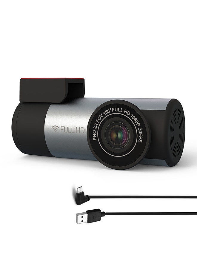 Generic - Car DVR Dash Camera 150° Wide-Angle Driving Recorder Dashcam Built-in WiFi Support Night-Vision Loop Recording Voice Reminder - Image 1