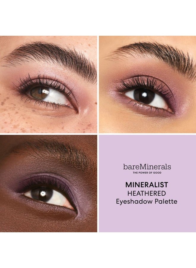 bareMinerals Mineralist Eyeshadow Palette, Six Richly Pigmented + Blendable Shades, Talc-Free Eye Shadow Palette Makeup, Vegan, Heathered - Image 3