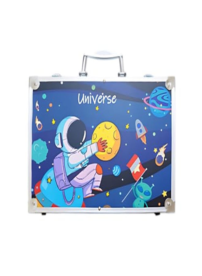145-Piece Kids Art Suitcase Set - Complete Drawing & Painting Kit in Carry Case - Image 2