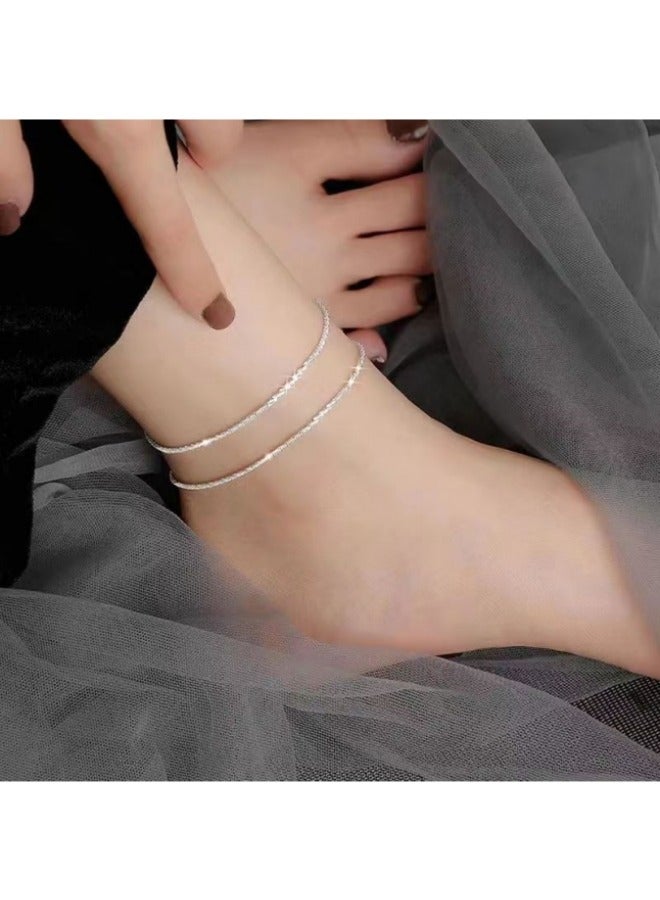 2-Piece Glitter Anklet - Image 1
