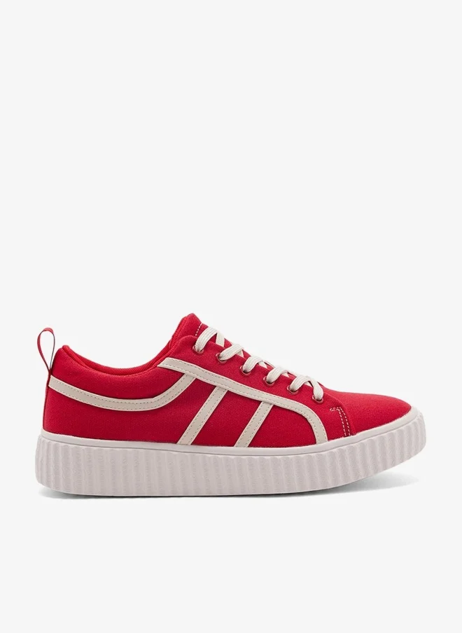 Ginger Contrast Panel Chunky Sneakers