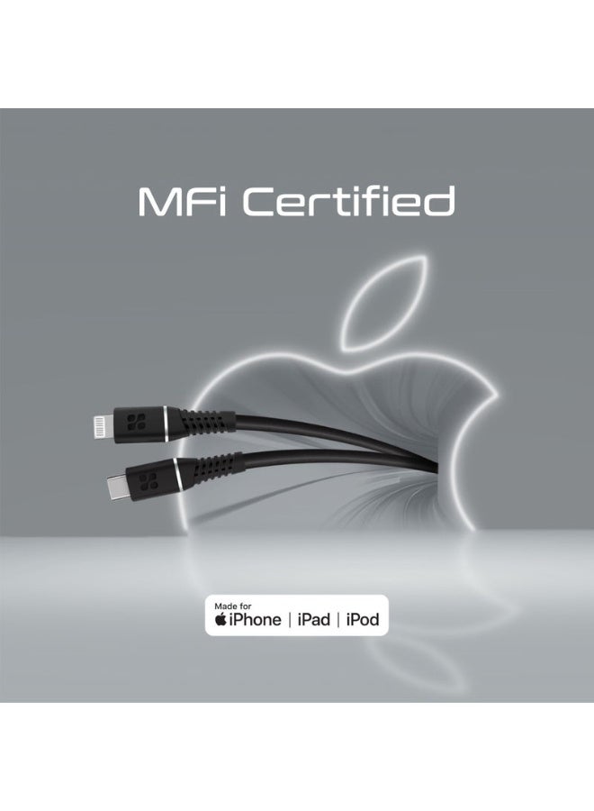 Promat Promate PowerLine-Ci120 20W Power Delivery USB-C To Apple® Lightning Connector Cable  - Image 3