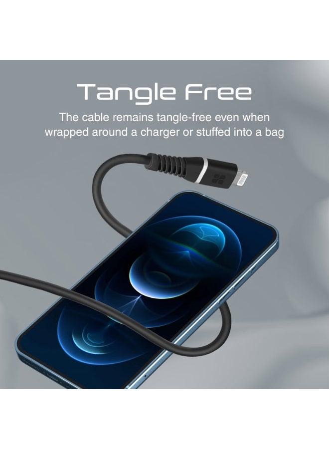 Promat Promate PowerLine-Ci120 20W Power Delivery USB-C To Apple® Lightning Connector Cable  - Image 5