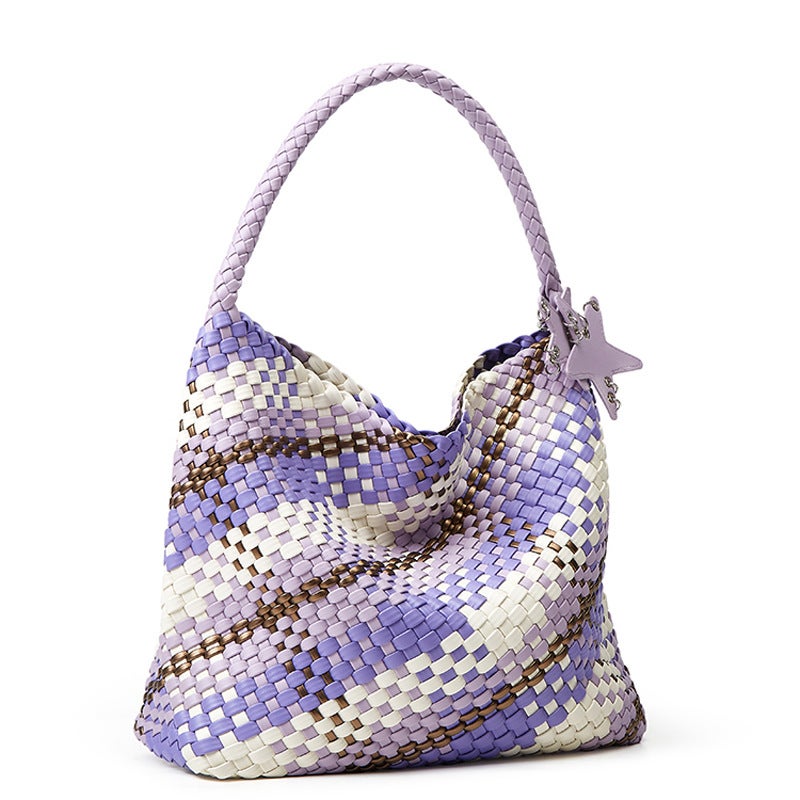 Advanced Niche Design Handmade Woven Bag Large Capacity Tote Bag Casual Lazy Style Shoulder Underarm Bucket Bag - Image 2