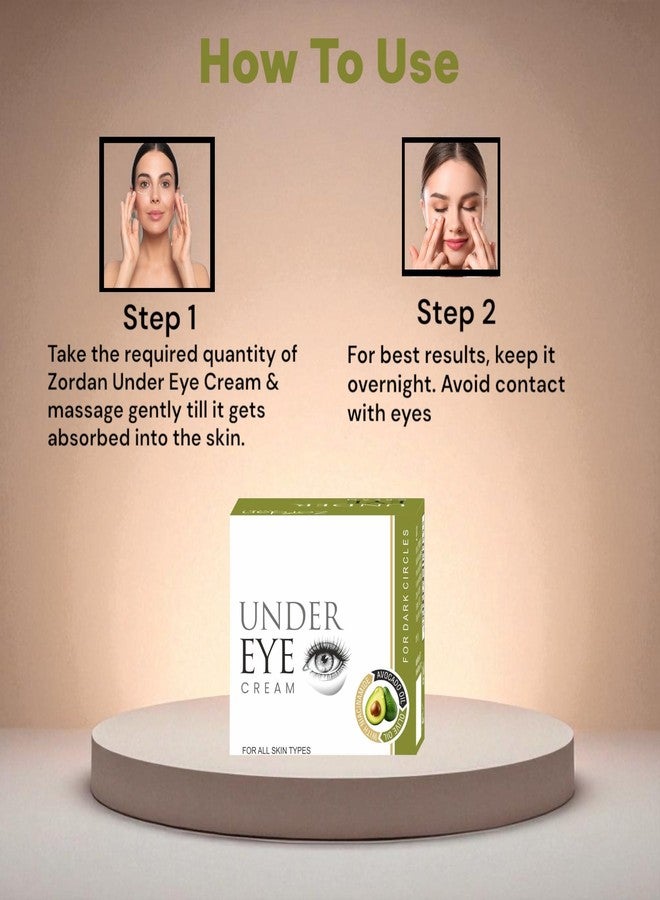 Zordan Herbals Under Eye Cream for Dark Circles | Avocado Oil & Niacinamide| All Skin Types - Image 4