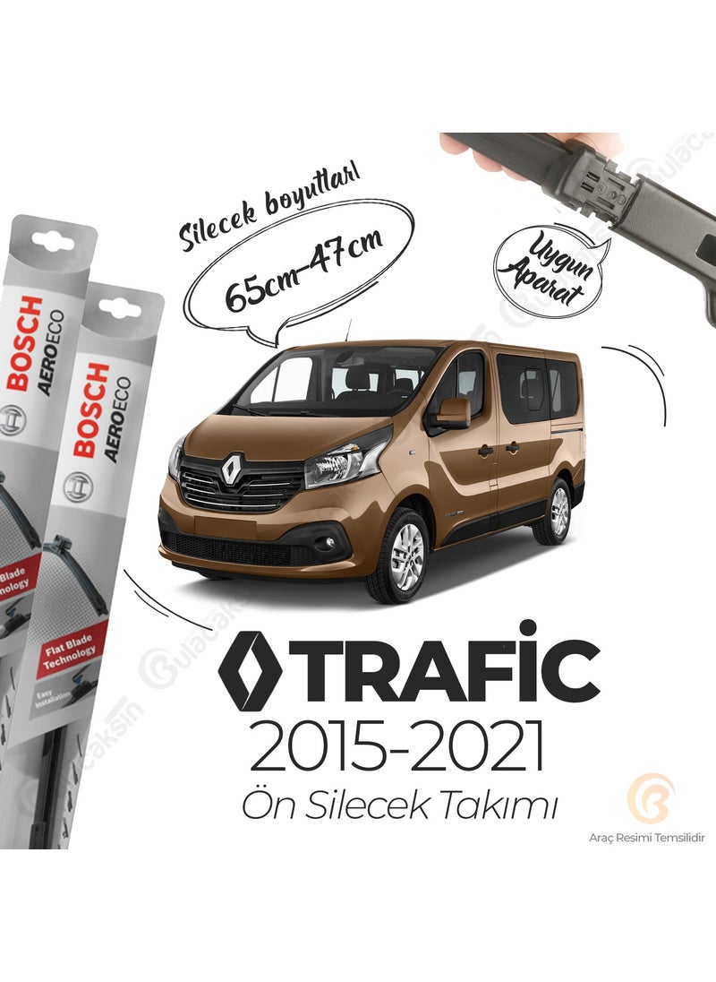 BOSCH Renault Trafic 3 Banana Wiper Set (2015-2021) Aeroeco  - Image 1