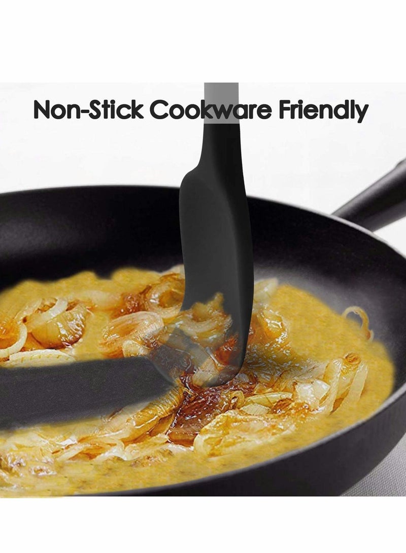 Y&D Rubber Spatula Premium Silicone Set High Heat Resistant to 600°F, Hygienic One Piece Design, Non Stick Cooking Utensil - Image 4