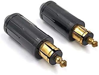 iMESTOU DIN Male Plug European 12v Cigarette Lighter Adapter Connector