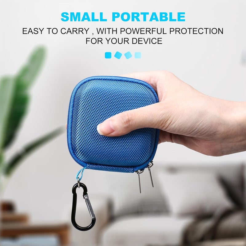 Lacdo Hard Drive Carrying Case for Crucial X10 / Crucial X9 / X9 Pro / X10 Pro Portable SSD 1TB 2TB 4TB 6TB 8TB External Solid State Drive, Hard EVA Shockproof Water Repellent Storage Travel Bag, Blue - Image 3