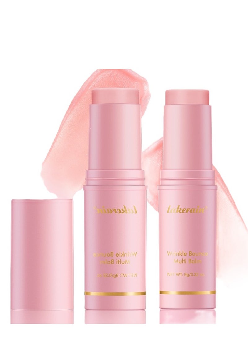 lakerain 2PCS Wrinkle Multi Balm Stick, Collagen Stick, Hydrating Lip Balm, Lip Wrinkle Korean Skincare,Anti Wrinkle Balm Stick,Korean Lip Balm, Collagen Boosting Moisture Balm Stick for Lip & Eye Wrinkles - Image 1