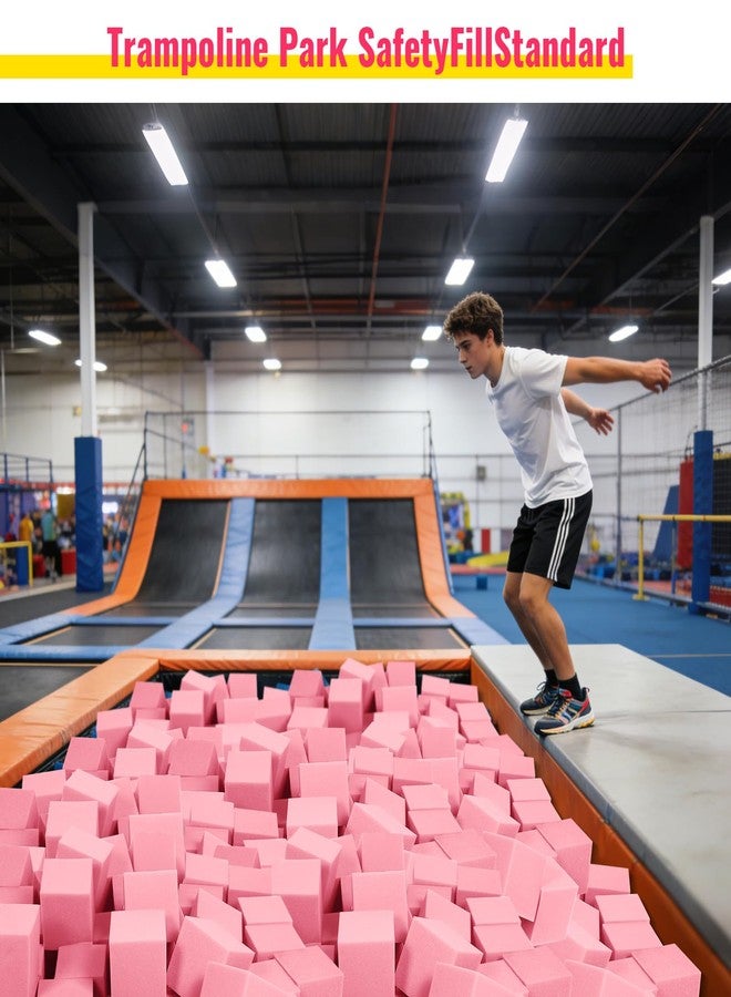 FUBOTRAD 24PCS Foam Blocks for Foam Pit, 5 Inches Soft Foam Building & Climbing Blocks, Foam Cubes for Ball Pit, Parkour Equipment & Gymnastics Bricks -Light Pink - Image 5