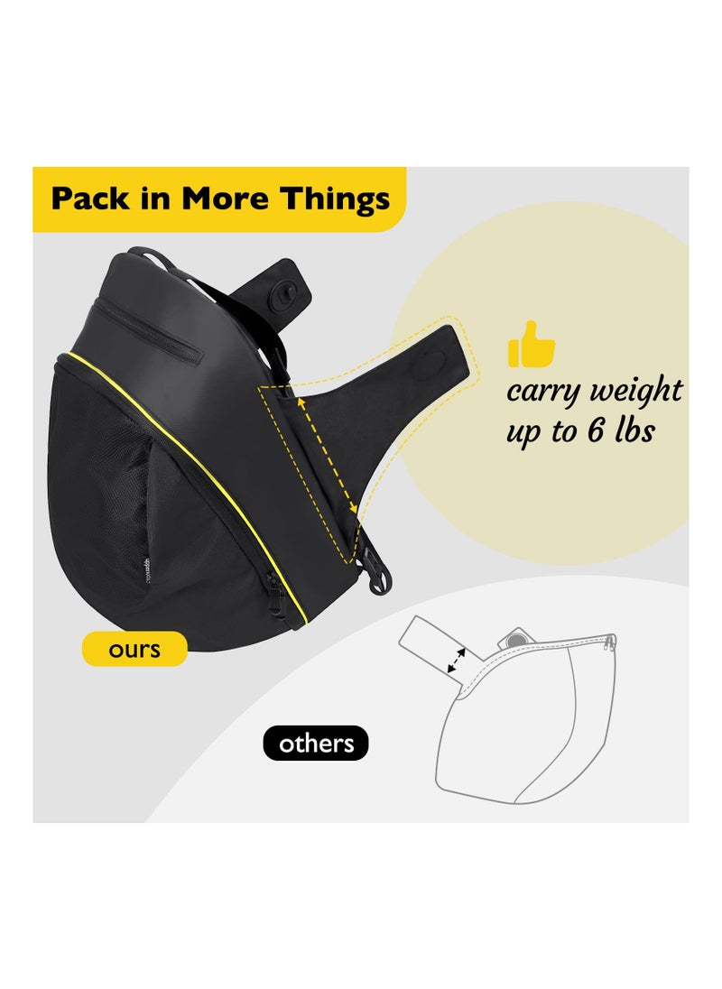 SYOSI Storage Bag Compatible with Doona Infant Car, Stroller Accessories, Large Capacity Diaper Bag, Easy Access Zipper Design, Wearable Backpack, Stroller Organizer Bag, for Diapers, Snacks, Wipes(1 Pack)  - Image 5