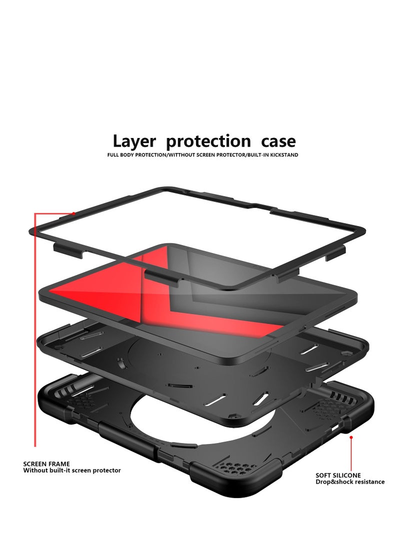 GULFLINK Rugged Heavy Duty Protective Case  for ipad 10th 10.9 inch 2022（A2757/A2777）Black  - Image 5