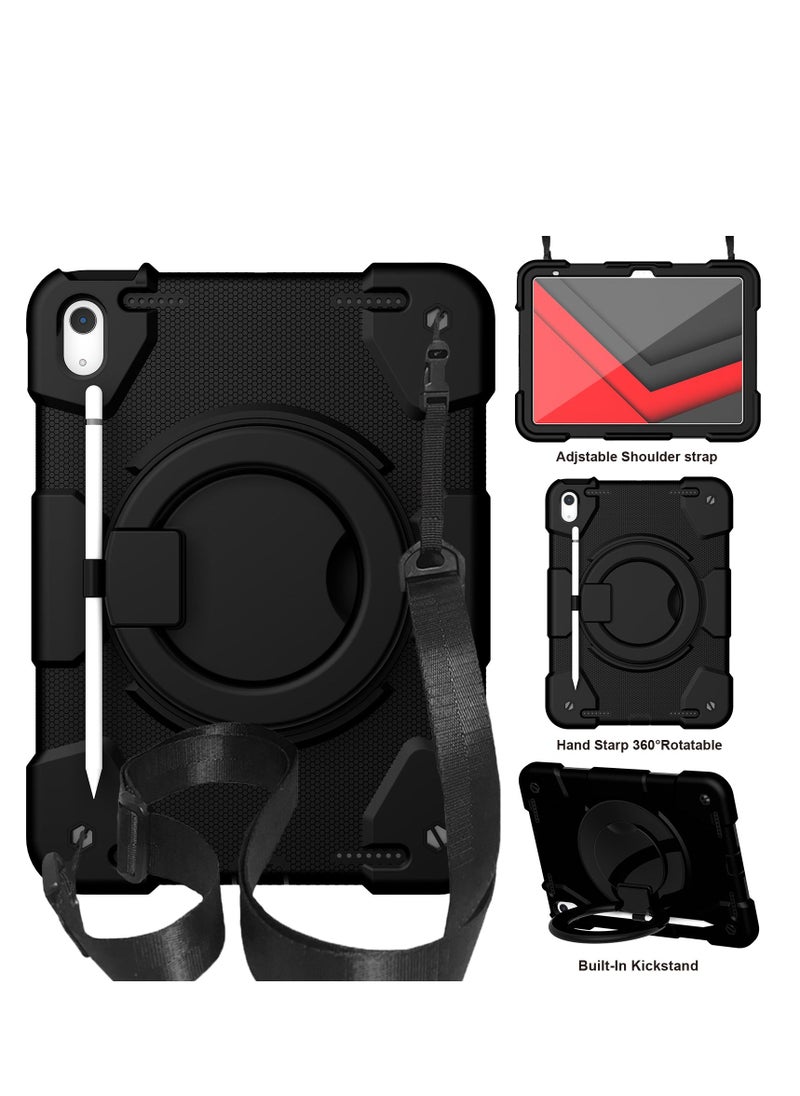 GULFLINK Rugged Heavy Duty Protective Case  for ipad 10th 10.9 inch 2022（A2757/A2777）Black  - Image 1