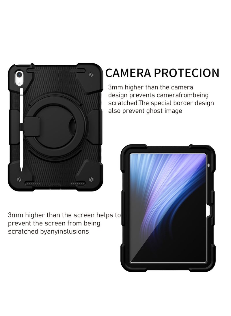 GULFLINK Rugged Heavy Duty Protective Case  for ipad 10th 10.9 inch 2022（A2757/A2777）Black  - Image 2