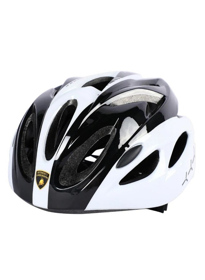 Lamborghini Adjustable Helmet (M, 57-61 cm, White/Black) - Image 1