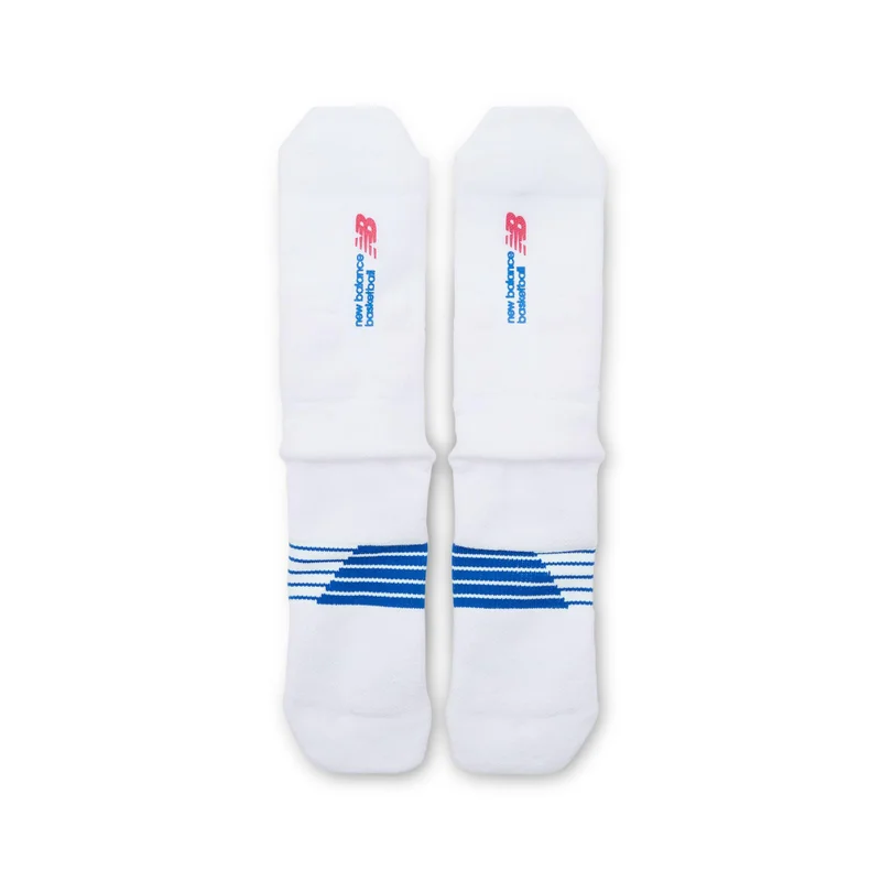 New Balance White Unisex Basketball Crew Socks 1 Pair  | Best Price UAE