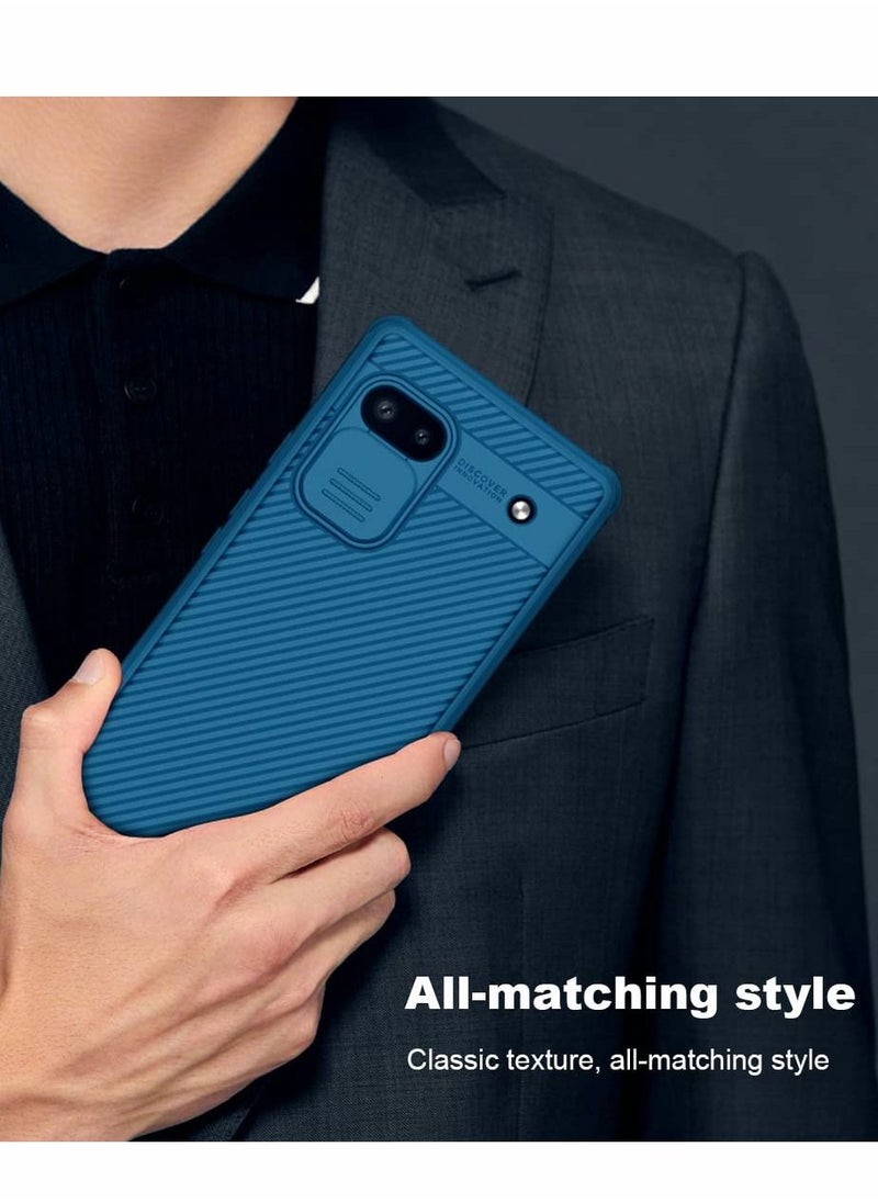 Case for Pixel 6A with Slide Camera Cover, TPU and Silicone Case for Google Pixel 6A Phone 5G Case