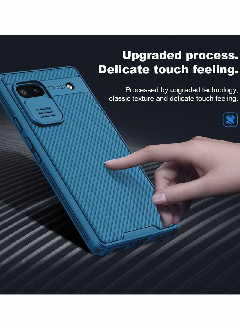 Case for Pixel 6A with Slide Camera Cover, TPU and Silicone Case for Google Pixel 6A Phone 5G Case