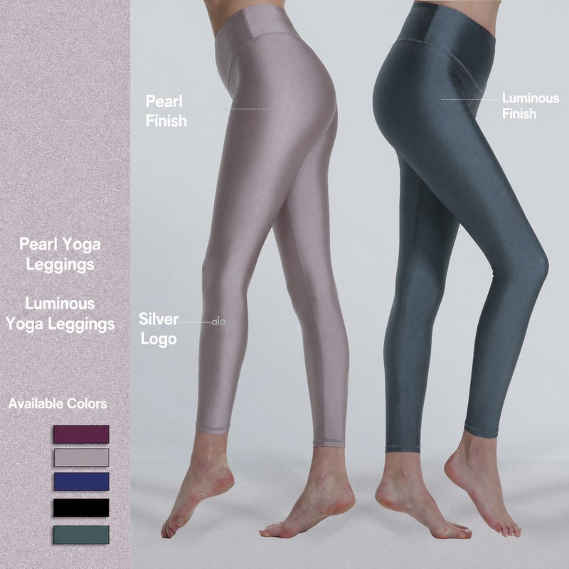 ALO Yoga Pants Summer Breathable Ice Silk Running Fitness Pants - Image 4