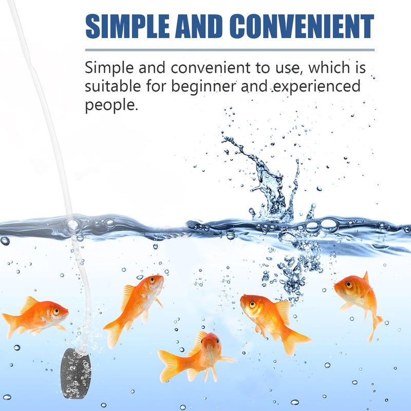 Small USB Aquarium Air Pump Silent Portable Oxygen Bubbler with Tubing and Air Stone - Image 4