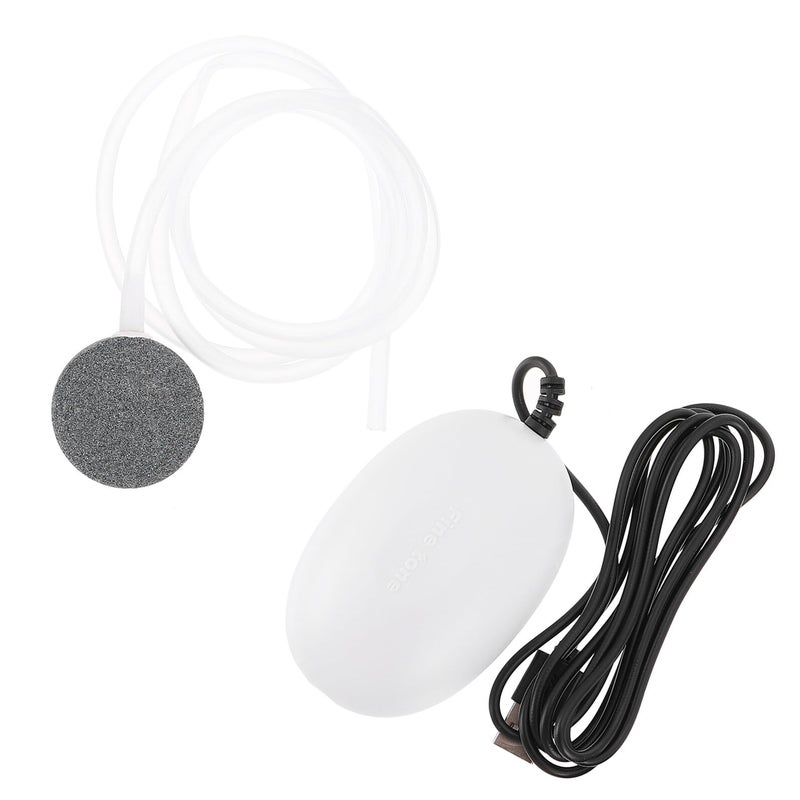 Small USB Aquarium Air Pump Silent Portable Oxygen Bubbler with Tubing and Air Stone - Image 2