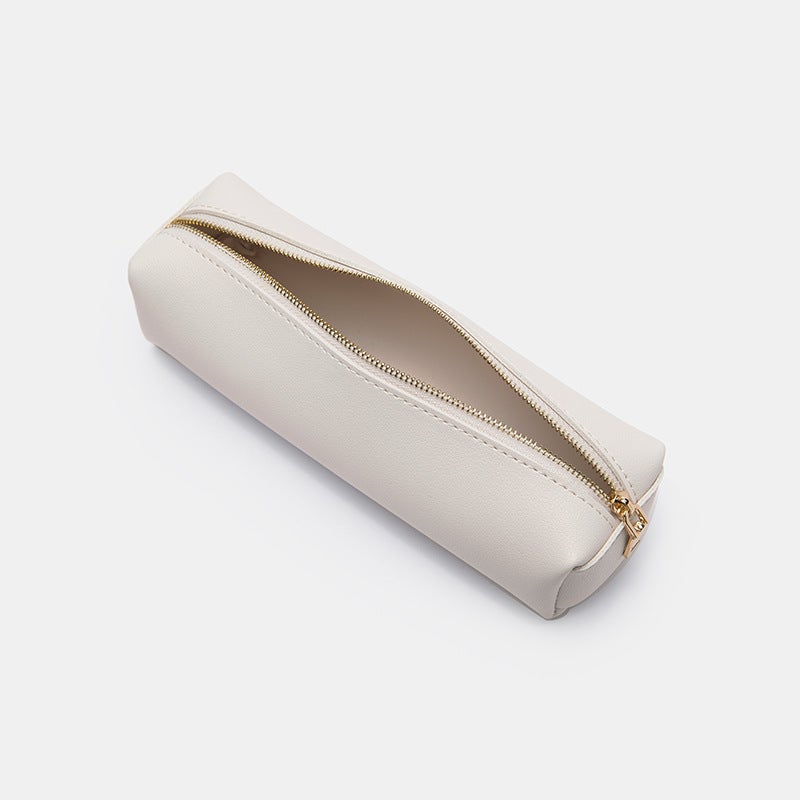 Art Student Pencil Bag Stationery Box Portable Cosmetics Bag Long Pencil Bag Pu Leather Large Capacity Makeup Brush Bag - Image 4