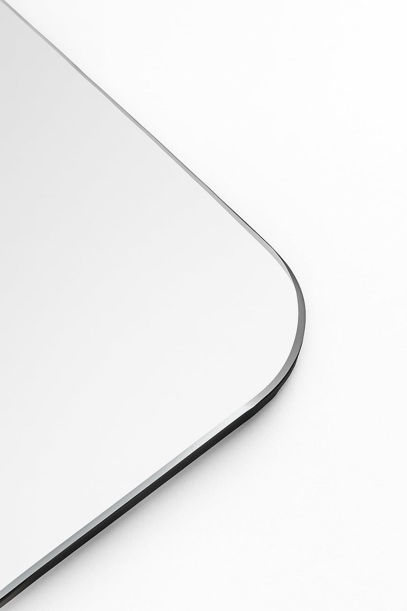 CDM 12x18 Inch Wall Mirror Frameless Glass with Smooth Edges – Space-Saving, Stylish Addition to Bathrooms, Bedrooms, or Compact Living Areas - Image 4