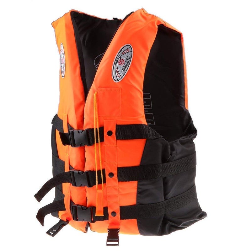 Tray Safety Life Jacket for Swimming Superlite Vest Water Sports Life Saving Jacket Weight Capacity Upto 120 kg-(Orange) - Image 1