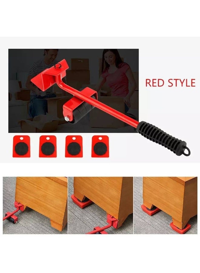 حامل ومحرك اثاث مكون من 4 وحدات   كل وحده مزوده بعجل متحرك  بالإضافة ل هوك رافع بيد معدن   مزود بمطاط واقي للحفاظ علي الاثاث  تحمل وزن 200 كجم - Image 3