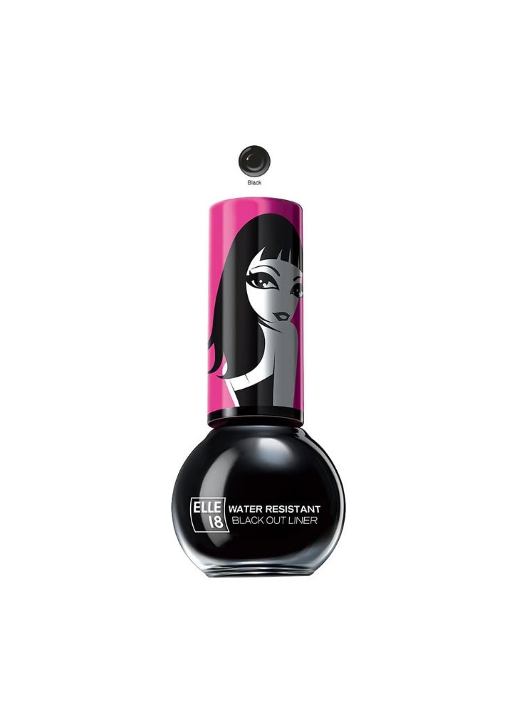Water Resistant Black Out Eye Liner|| Black|| 5 ml